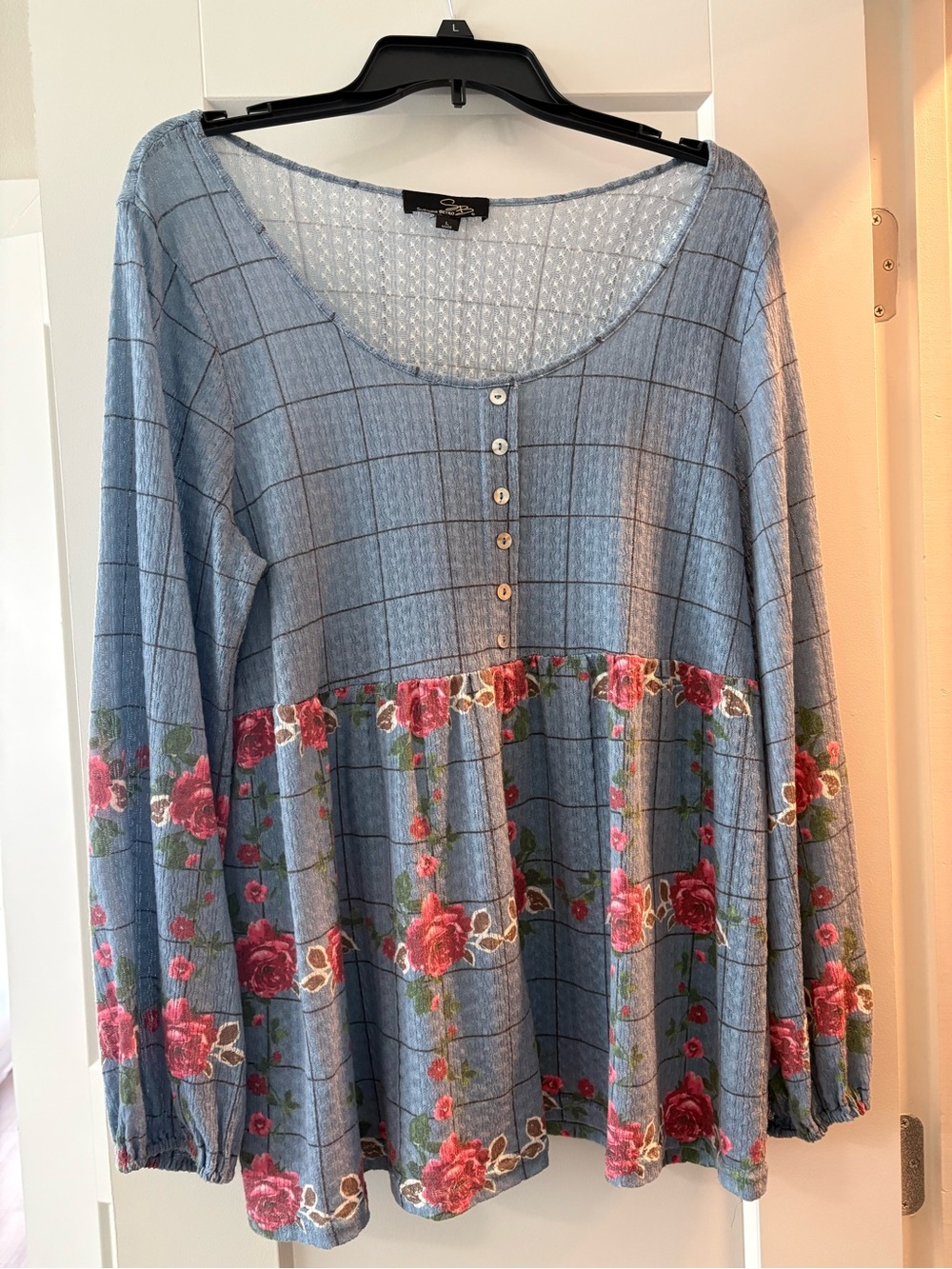 Suzanne Betro Light Blue Blouse